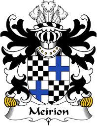 Welsh Coat of Arms for Meirion (MEIRIONNYDD)