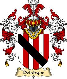 Irish Family Coat of Arms (v.25a) Delahyde