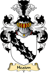 English Coat of Arms (v.23) for the family Heaton or Heton