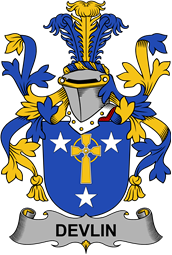 Irish Coat of Arms for Devlin or O