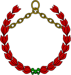 Laurel Wreath 15 Pendent from Chain