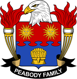 Coat of arms used by the Peabody family in the United States of America