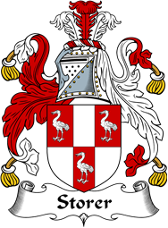 English Coat of Arms for the family Storer