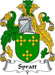 English Coat of Arms for the family Spratt