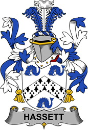 Irish Coat of Arms for Hassett or Hasset