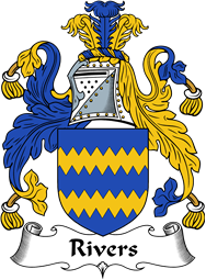 English Coat of Arms for the family Rivers I