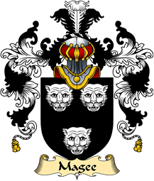 Irish Family Coat of Arms (v.25a) Magee or MacGee