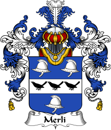 Italian Family Coat of Arms (v.25b) Merli