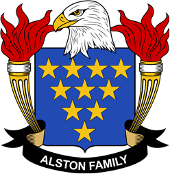 Coat of arms used by the Alston family in the United States of America