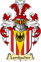 v.23 Coat of Family Arms from Germany for Lambacher