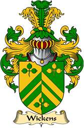 English Coat of Arms (v.23) for the family Wickens or Wiggins