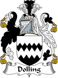 English Coat of Arms for the family Dolling