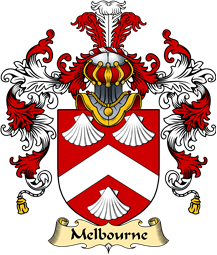 English Family Coat of Arms (v.25) Melbourne or Milborn