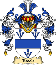English Family Coat of Arms (v.25) Tisdale or Tisdall