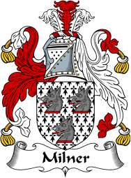 English Coat of Arms for the family Milner