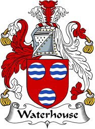 English Coat of Arms for the family Waterhouse II