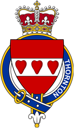 Families of Britain Coat of Arms Badge for: Thornton (Scotland)