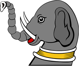 Elephant Head Couped-Collared