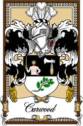 Scottish Coat of Arms Bookplate for Carwood