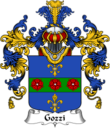 Italian Family Coat of Arms (v.25b) Gozzi