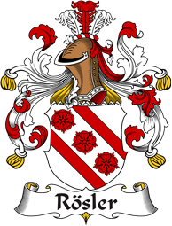 German Wappen Coat of Arms for Rösler