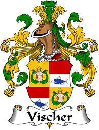 German Wappen Coat of Arms for Vischer