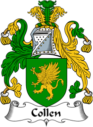 English Coat of Arms for the family Collen or Collings