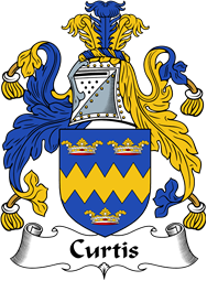 English Coat of Arms for the family Curtis