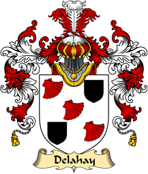 Irish Family Coat of Arms (v.25a) Delahay