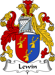 English Coat of Arms for the family Lewin