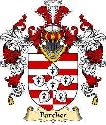 English Family Coat of Arms (v.25) Porcher