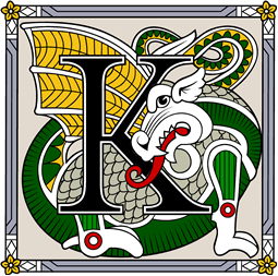 Heraldic Alphabet K