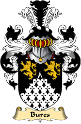 English Coat of Arms (v.23) for the family Bures