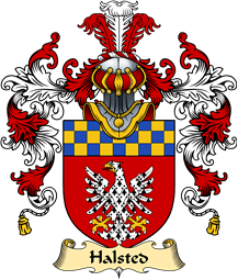 English Family Coat of Arms (v.25) Halsted