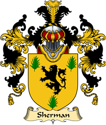 English Family Coat of Arms (v.25) Sherman