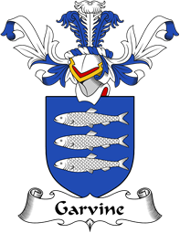 Coat of Arms from Scotland for Garvine or Garvan