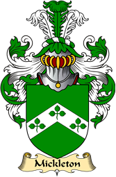 English Coat of Arms (v.23) for the family Mickleton