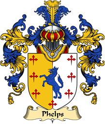 English Family Coat of Arms (v.25) Phelps