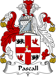 English Coat of Arms for the family Pascall or Paschall