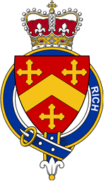 Families of Britain Coat of Arms Badge for: Rich (England)