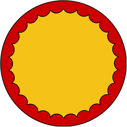 Circular Shield-Bordure Inveckted