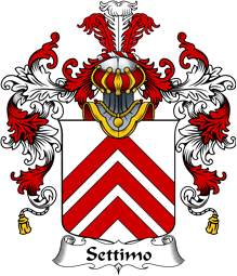 Italian Family Coat of Arms (v.25b) Settimo