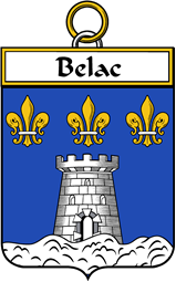 French Coat of Arms Badge for Belac