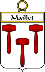 French Coat of Arms Badge for Maillet