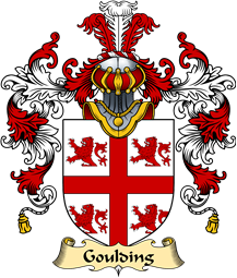 Irish Family Coat of Arms (v.25a) Goulding or O