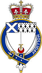 Families of Britain Coat of Arms Badge for: Holliday or Halliday (Scotland)