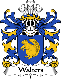 Welsh Coat of Arms for Walters (of Piercefield, St Arvans, Monmouthshire)