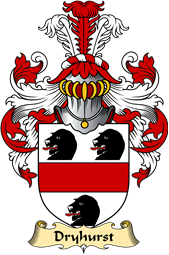 Welsh Family Coat of Arms (v.23) for Dryhurst (of Denbighshire)