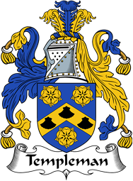 English Coat of Arms for the family Templeman