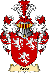 Welsh Family Coat of Arms (v.23) for Arod (ap Owain ab Edwin ap Gronwy)